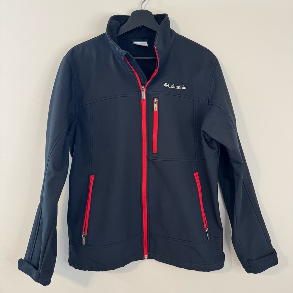 Columbia Men’s Black and Red Jacket M